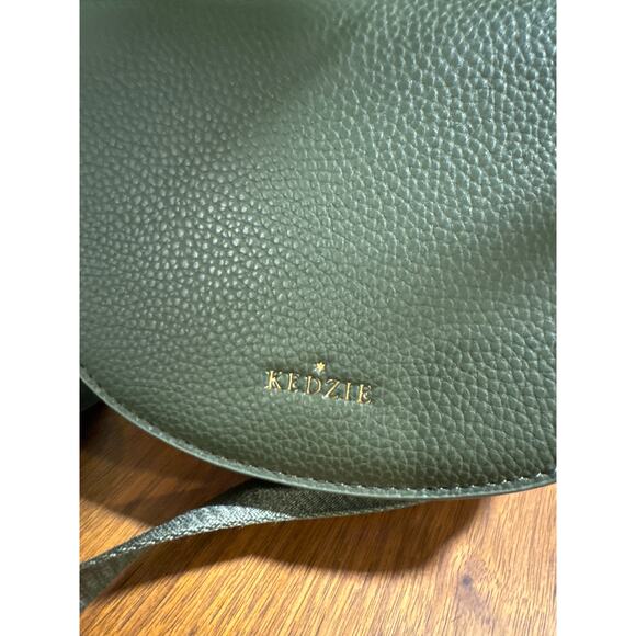 Kedzie Luna Crossbody Bag Shoulder Purse with Removable Strap, Olive Green - Picture 2 of 13